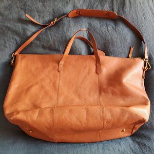 Madewell leather weekend bag
